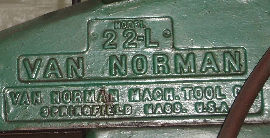 Van Norman 22L Mill & Acessories
