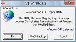 Winsock XP Fix