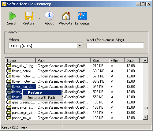 Portable File Recovery 1.2 : Restore Deleted Files From NTFS And FAT Drives Easily