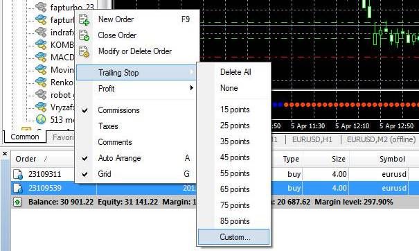 TrailingStop1 Fungsi Trailing Stop Pada Metatrader