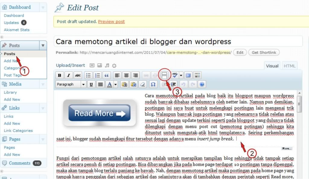 readmore3 Cara memotong artikel di blogger dan wordpress