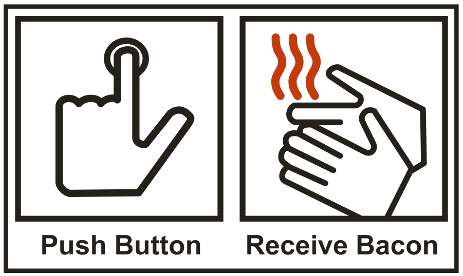 Push Button - Receive Bacon