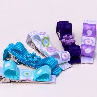 Purple and Turquoise NON SLIP Hair CLips