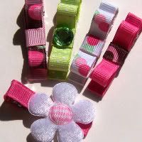 Pink and Mint NON SLIP Hair Clips