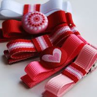 Pink and Red NON SLIP Hair Clips