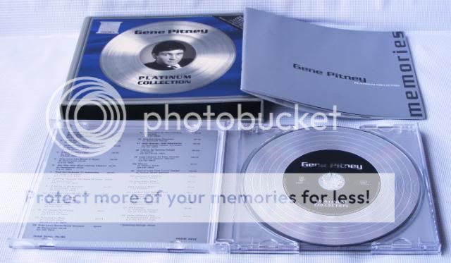 GENE PITNEY   PLATINUM COLLECTION + BIOGRAPHY & LYRICS BOOKLET with