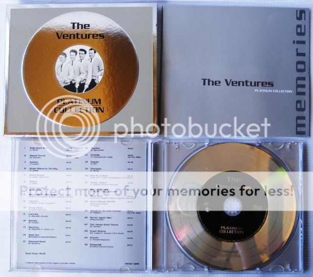 The Ventures Platinum Collection CD Bio Book Surf Music